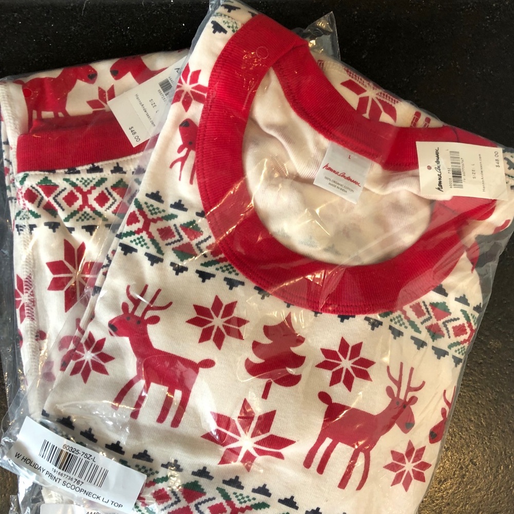 Hanna Andersson adult matching pajama sets